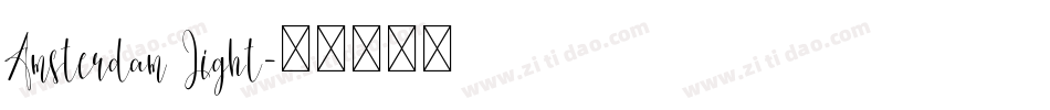 Amsterdam Light字体转换